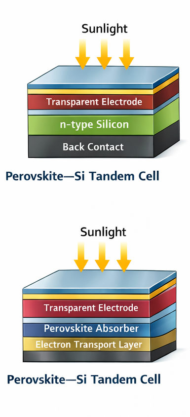 Perovskite-silicon tandem cell
